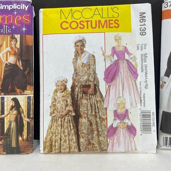 Adult Costume Sewing Patterns Lot of 3 - Picture 3 of 8
